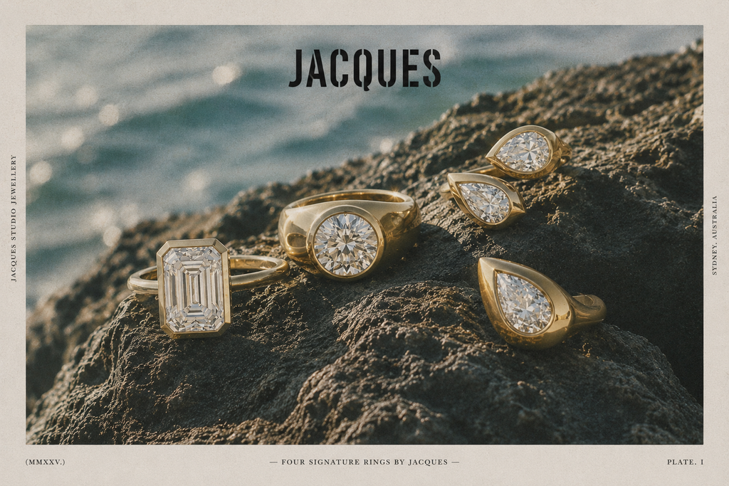 Jacques Signature Pear Ring