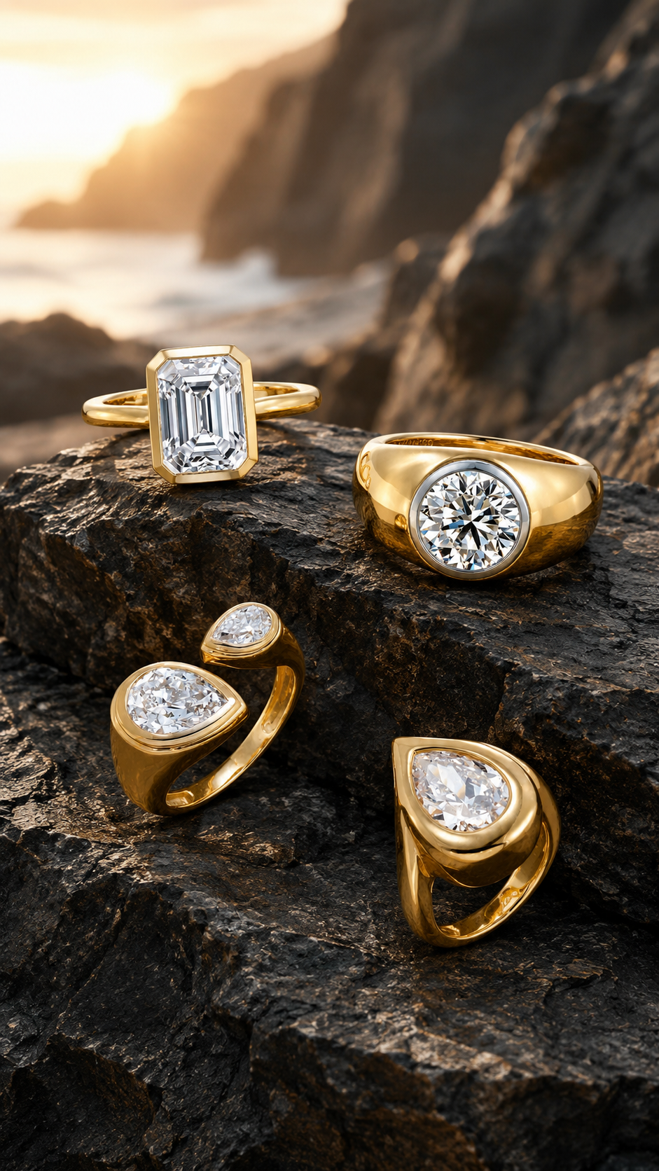 Jacques Signature Pear Ring